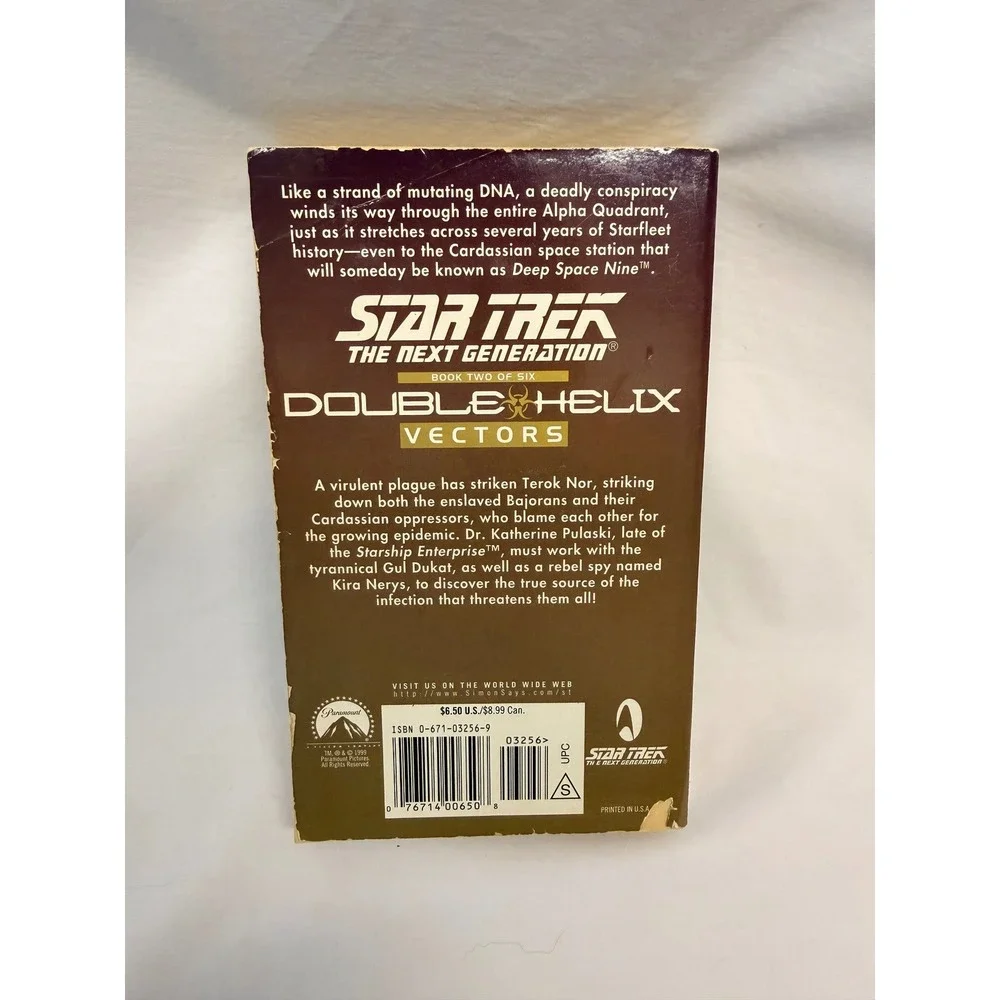 Star Trek The Next Generation Double Helix Books 1-5 Paperback Lot TNG Pocket